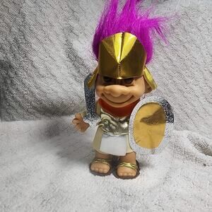 Russ Troll doll in a Roman or Gladiator, 5in